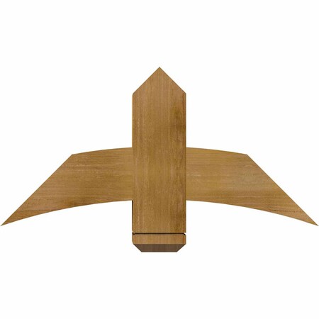 Ekena Millwork Bellingham Rough Sawn Timber Gable Bracket, Western Red Cedar, 36"W x 18"H x 6"D x 6"F, 12/12 Pitch GBW036X18X0606BEL00RWR